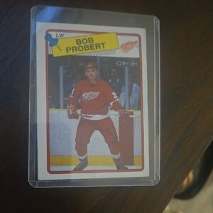 Bob Probert Hockey Card - Red
